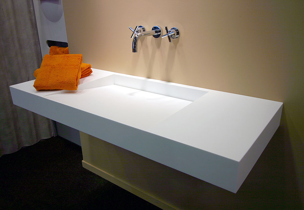 Newest White Corian Marble Washbasin