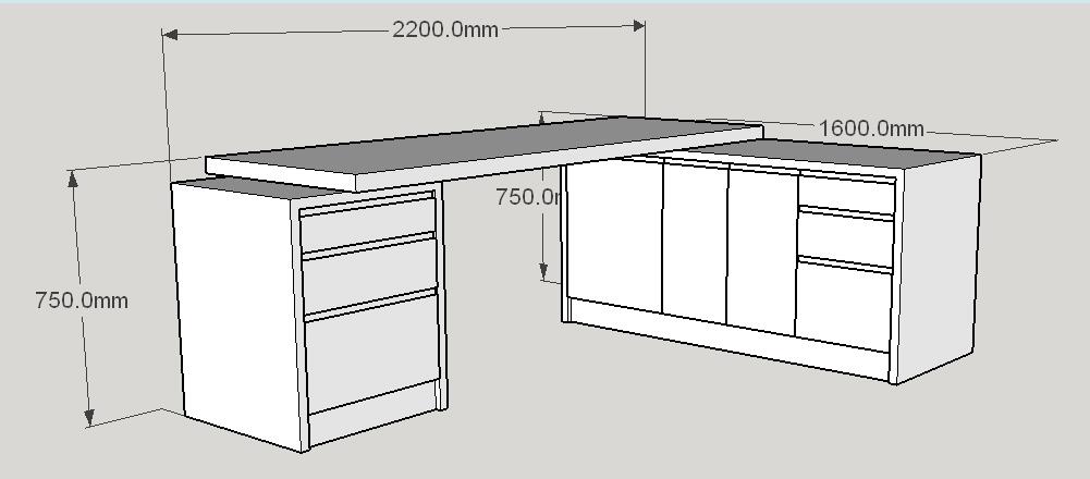 Discount Executive L Shaped Office Desk Furniture