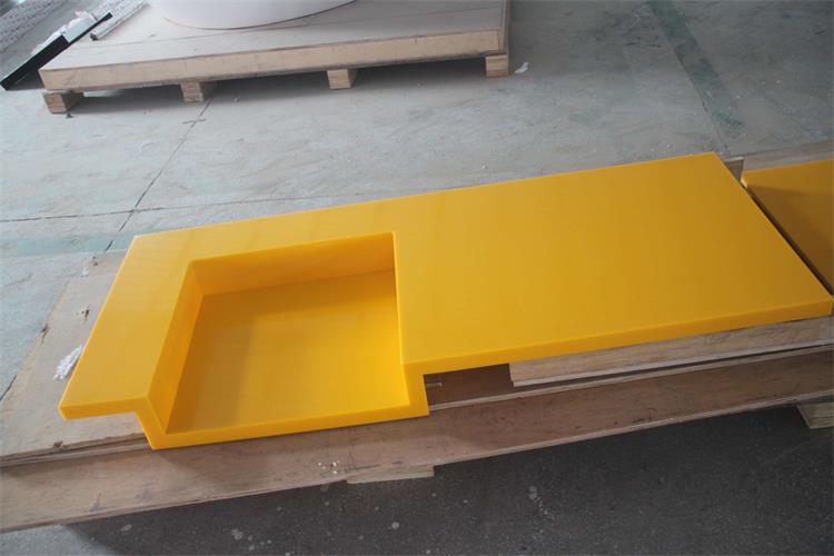 Yellow Corian Solid Surface Countertops Custom Size