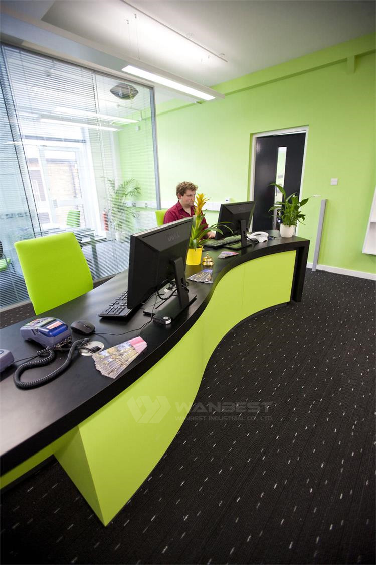 Tailored Design Office Reception Desk Green Counter