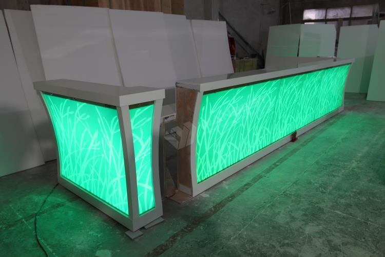 Illuminate Led Lighting Luxury Bar Counter for hot sale